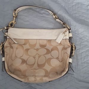 Coach Beige Purse Authentic